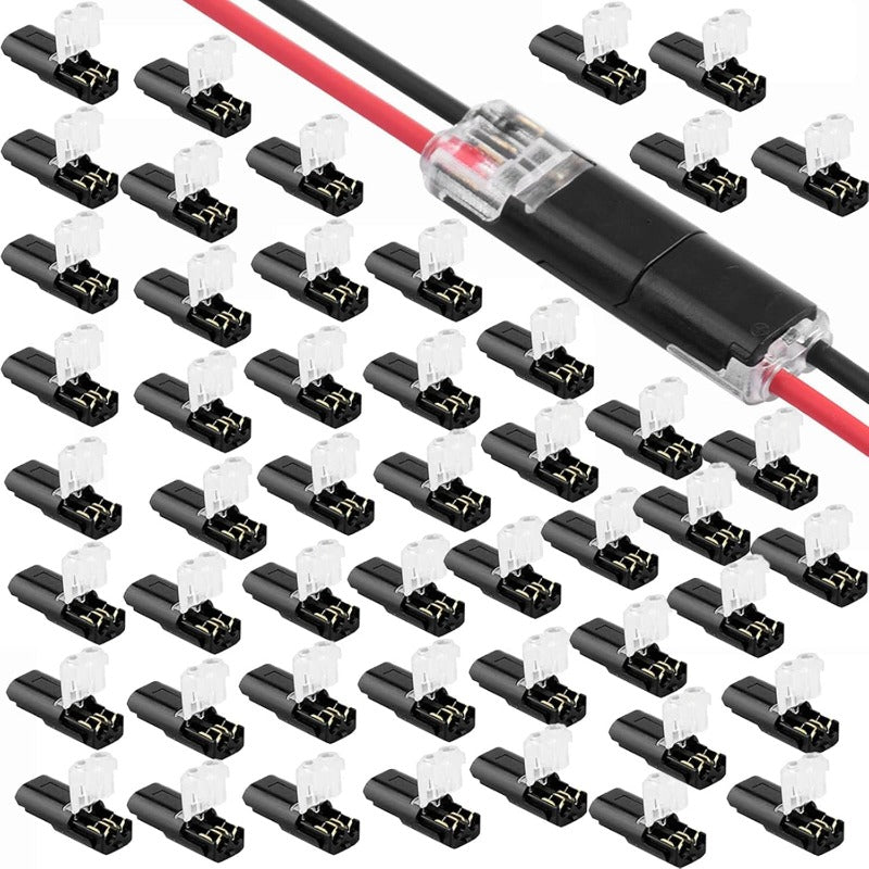š„Final 3 Hours: 60% OFF - š2-Pin Solderless Wire Connector ā Compact Plug for LED Strips & 18ā22 AWG Cables