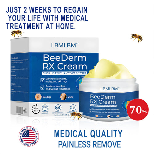 đŠââď¸LBMLBM⢠BeeDerm RX Cream, Painless, easy and gentle fix for warts, skin tags, lumps, infections, cysts and scars