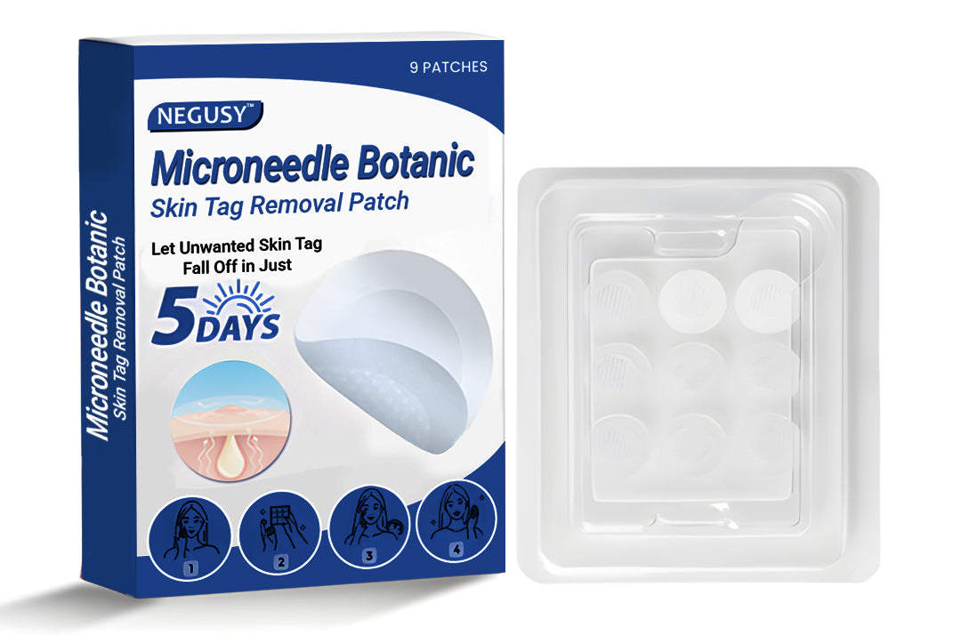 ✅Negusy™ MicroNeedle Botanic Skin Tag Removal Patches – 🇺🇸 Made in the USA | Fast, Painless, Plant-Powered