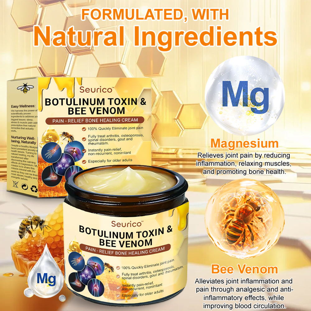 đFlash Sale - Seurico⢠Botulinum Toxin & Bee Venom Pain-Relief Bone Healing Cream
