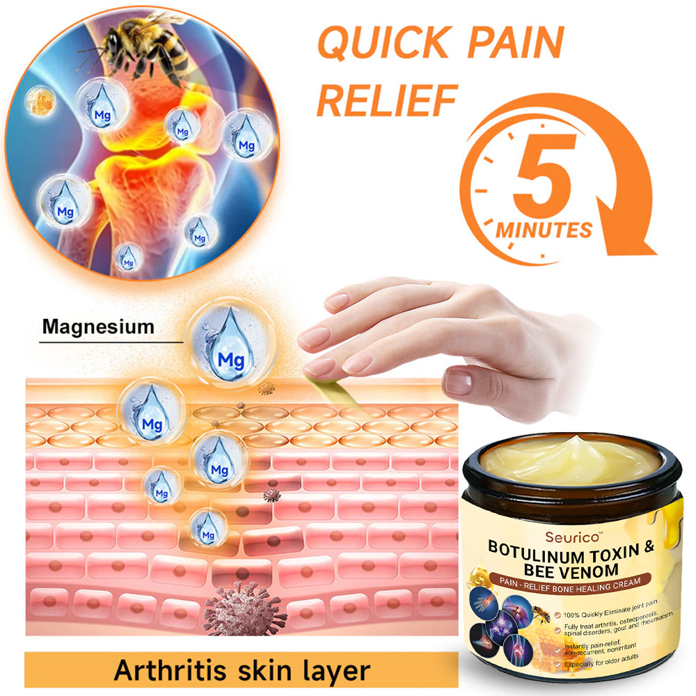 đFlash Sale - Seurico⢠Botulinum Toxin & Bee Venom Pain-Relief Bone Healing Cream