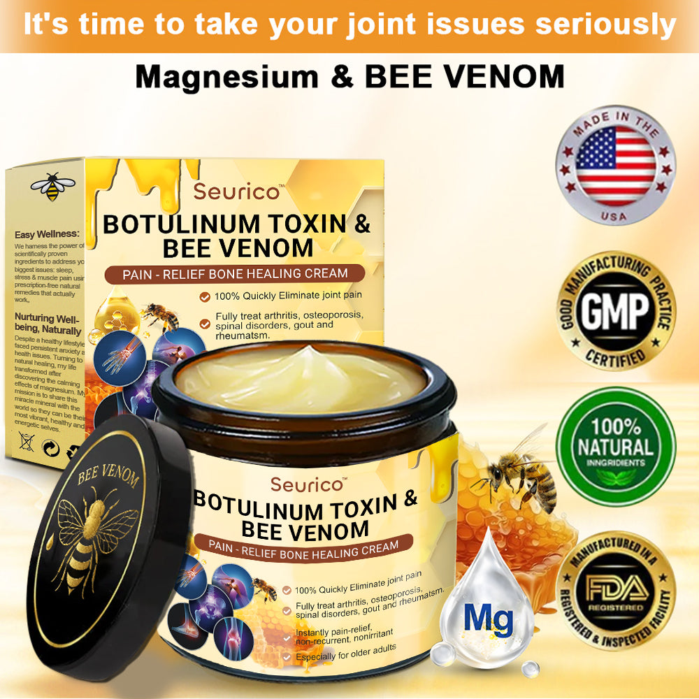 đFlash Sale - Seurico⢠Botulinum Toxin & Bee Venom Pain-Relief Bone Healing Cream