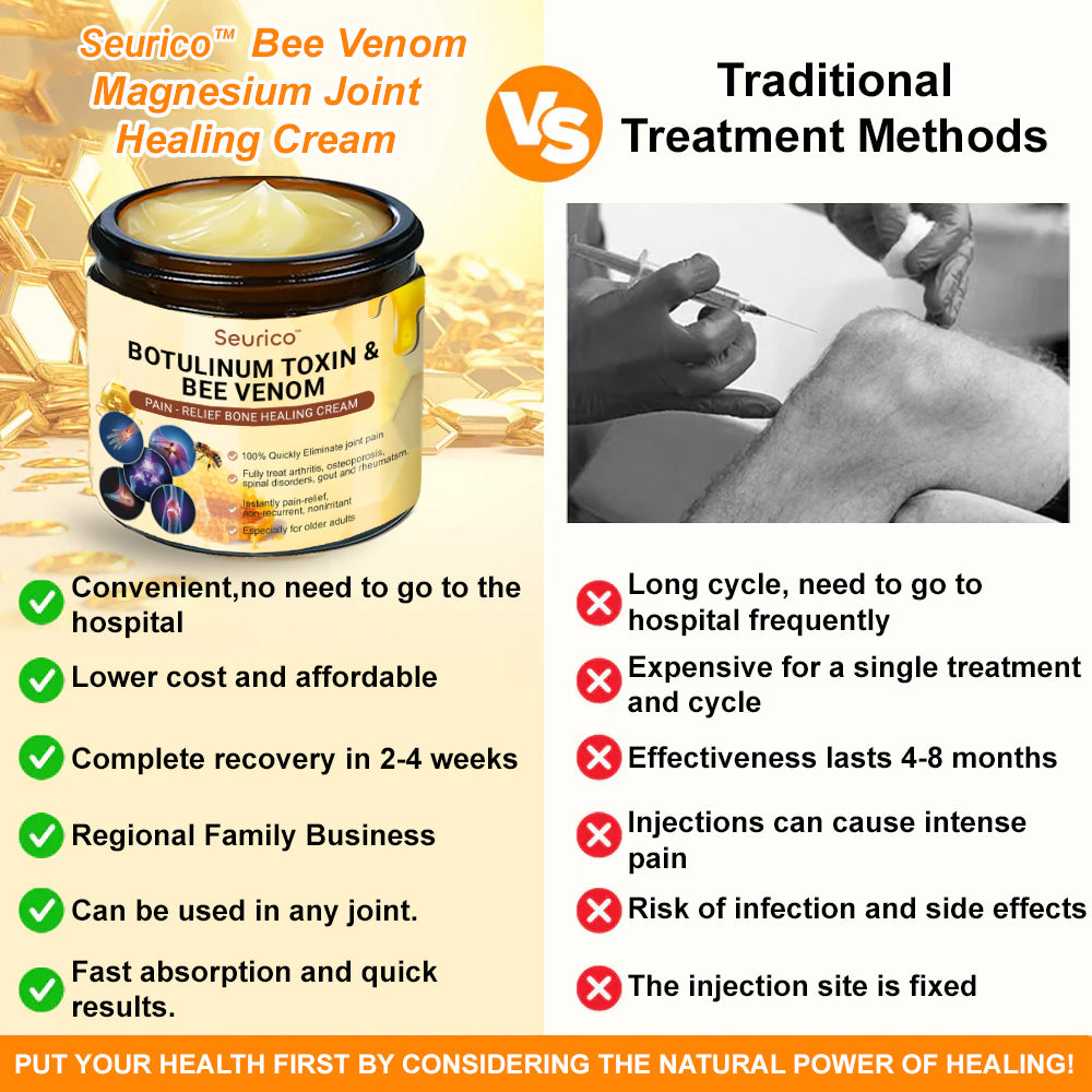 đFlash Sale - Seurico⢠Botulinum Toxin & Bee Venom Pain-Relief Bone Healing Cream