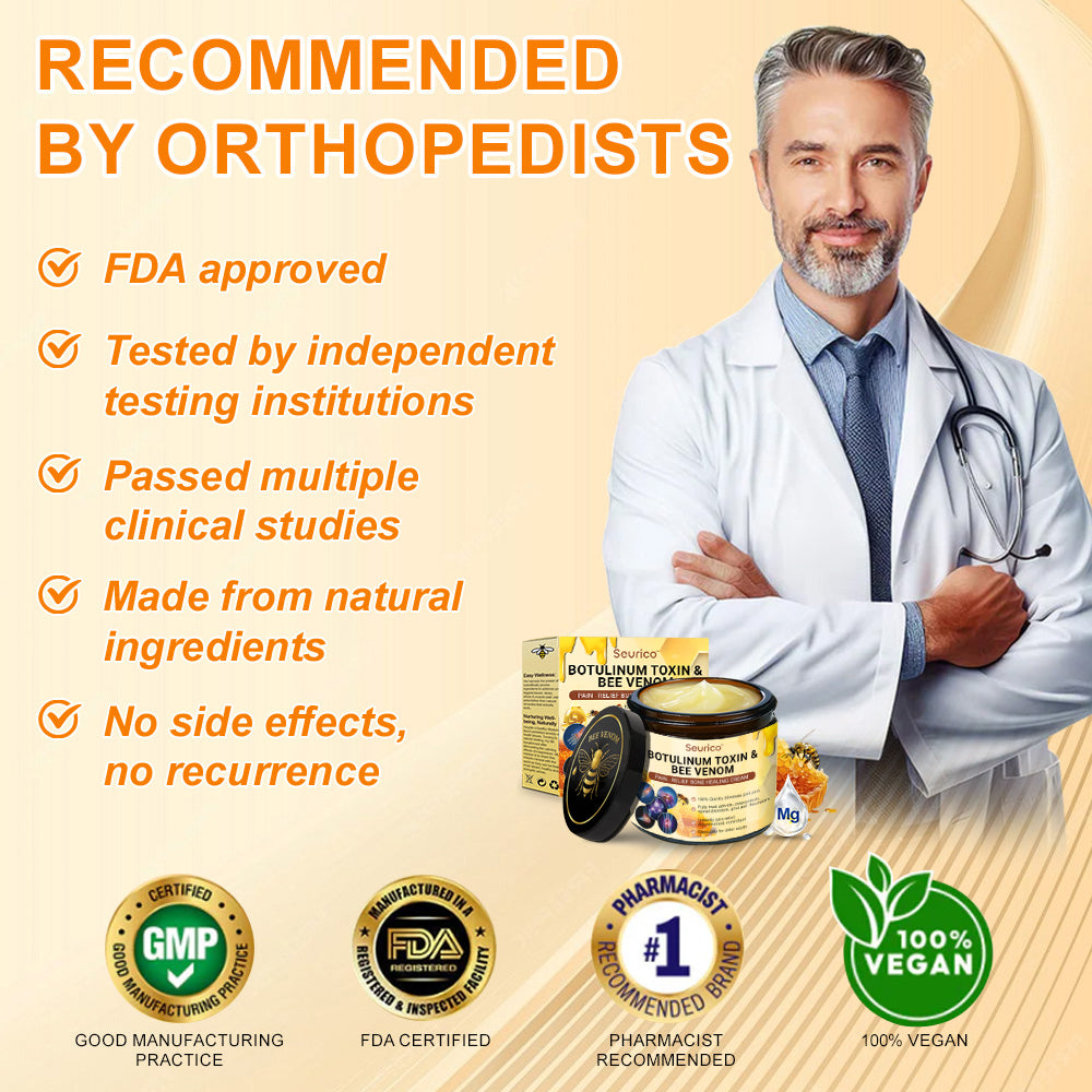 đFlash Sale - Seurico⢠Botulinum Toxin & Bee Venom Pain-Relief Bone Healing Cream