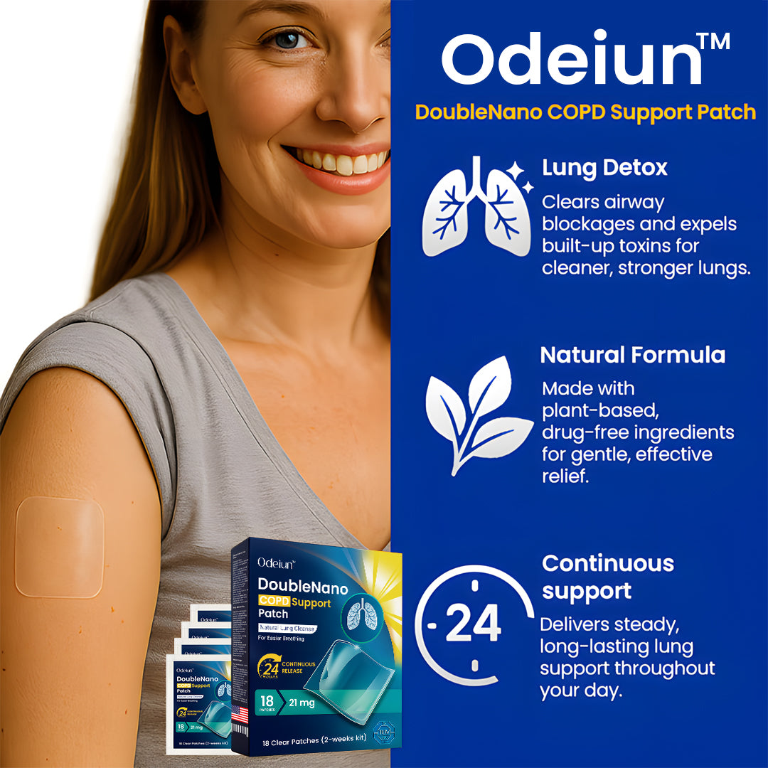 ๐๐๐๐Official Store: ODEIUNโข DoubleNano Advanced Lung Detox Relief Patch