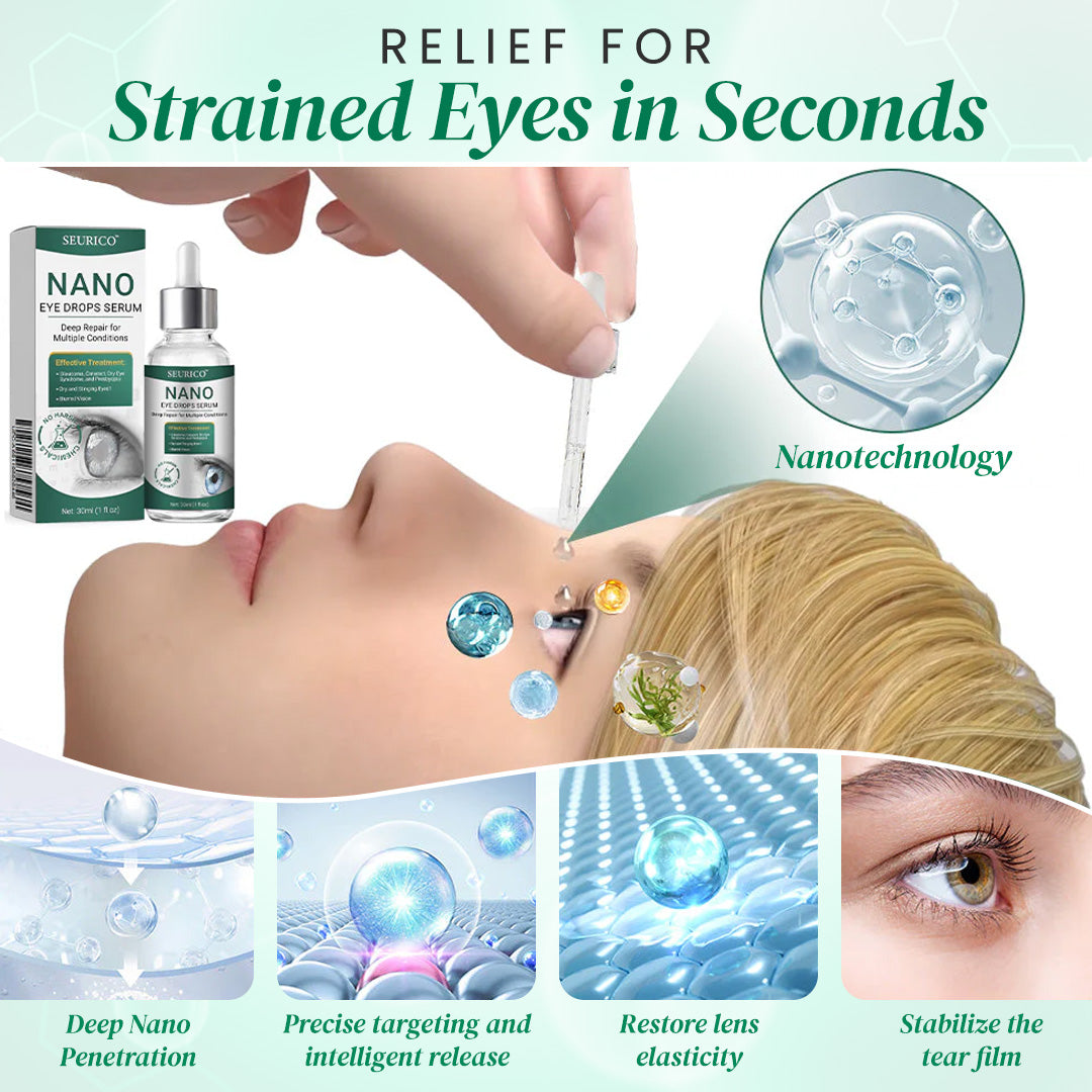 👩⚕️Seurico™ Nano Eye Drops Serum ✅Approved by the American Academy of Ophthalmology(Suitable for presbyopia, dry eye syndrome, glaucoma, and cataracts)