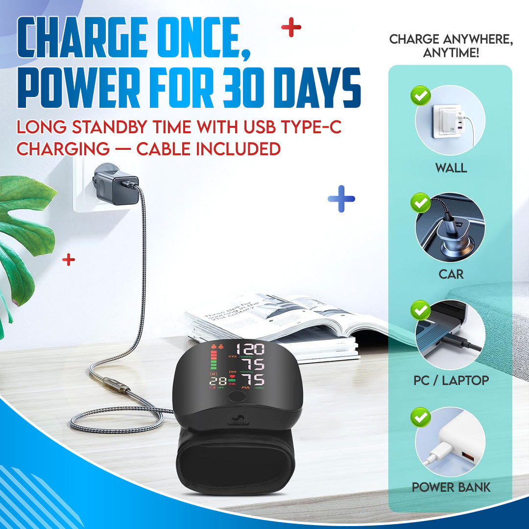 โ๐๐ฎ๐ญ๐จ๐ฆ๐๐ญ๐ข๐ ๐๐ซ๐ข๐ฌ๐ญ ๐๐ Zakdaviโข - Clinically Accurate w/ Large Backlit Display, Adjustable Cuff, Voice Broadcast & Case