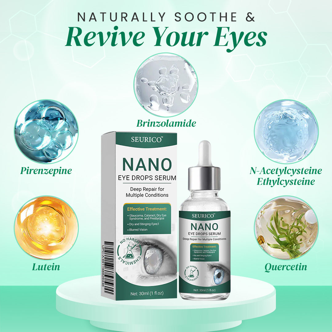 👩⚕️Seurico™ Nano Eye Drops Serum ✅Approved by the American Academy of Ophthalmology(Suitable for presbyopia, dry eye syndrome, glaucoma, and cataracts)