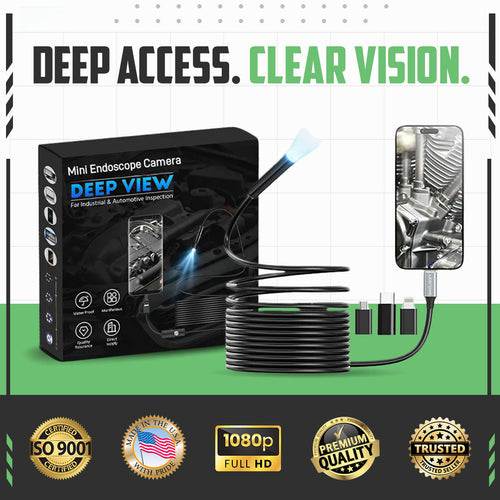 🔥Limited Time Only: Get 50% Off Now! 🎁 ~Deep View Mini Endoscope Camera for Industrial & Automotive Inspection