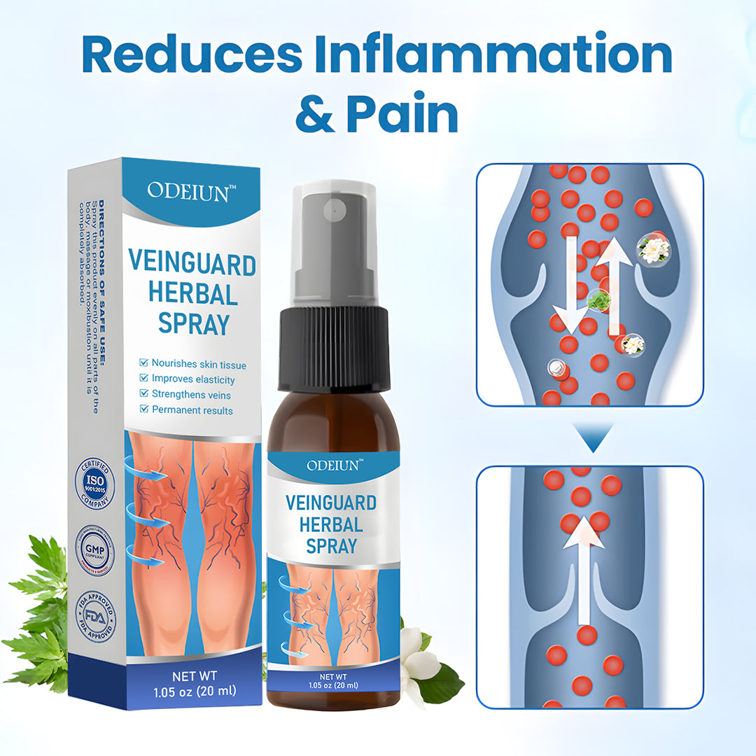 đ ODEIUN⢠VeinGuard Herbal Spray â â
Clinically Proven to Erase Varicose Veins in Just 7 Days!