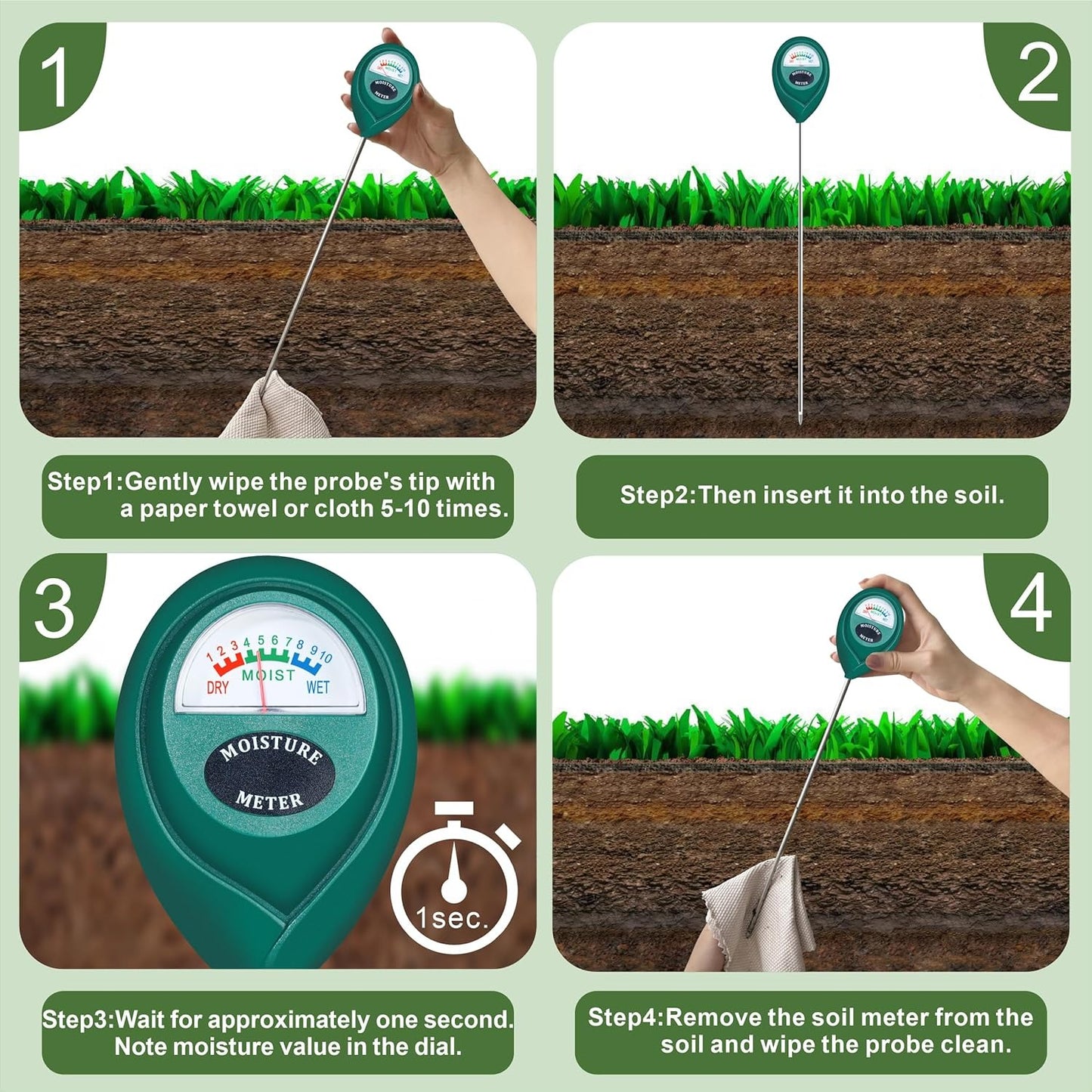 π Hot Sale! π± Precision Soil Moisture Meter β Instant, Accurate, Easy-to-Use for Healthier Plants