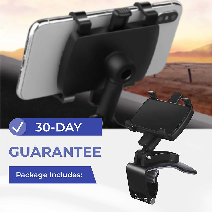 Rock-solid phone stability, zero view obstruction — the 360° car mount every driver needs!