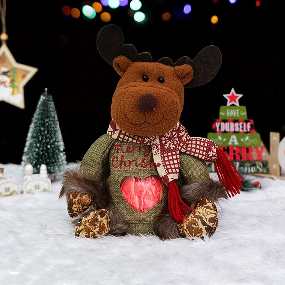 🎄 Christmas Gift Bags – Cartoon Apple Candy Tote with Zipper & Flip-Top Design ✨ Perfect for Holiday Parties, Xmas Eve Surprises & Festive Treats 🎁