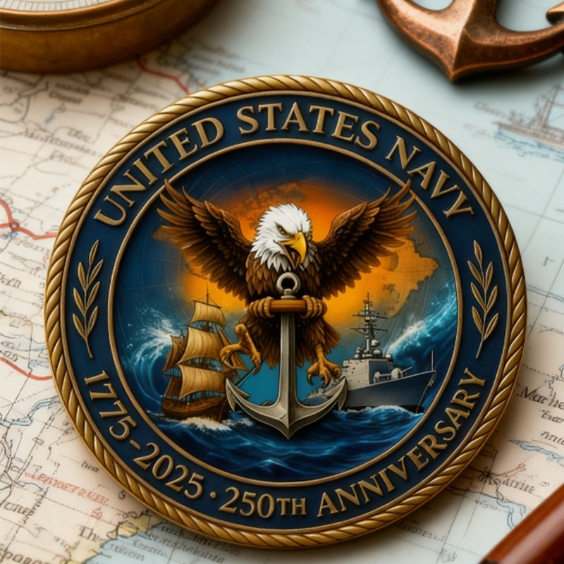 🏆Flash Sale 53% OFF - 🐢⚓Navy “Shellback” Challenge Coin