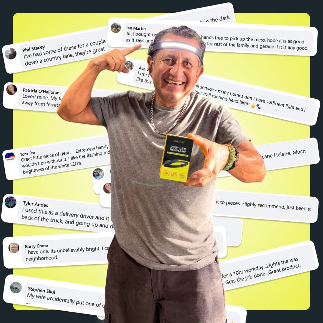 ZAKDAVI™ 230° Headlamp