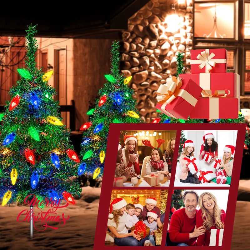 🎄Christmas Flash Deal 🎁 65% OFF✨ 4-in-1 Aurora Haven Solar Powered Christmas Tree