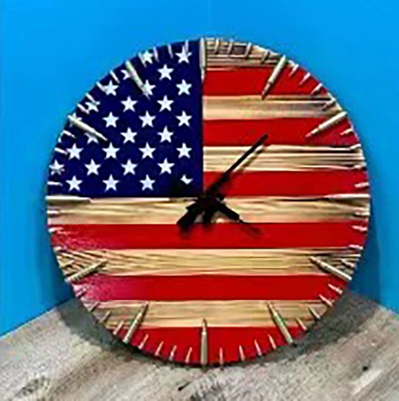 Veteran's Day Pre-Sale 50% OFF🔥Handmade Patriotic American Flag Clock🎁