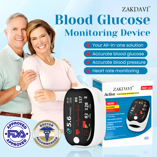 [Official Store] Zakdavi™ GlucoSense Laser Blood Glucose Monitoring Device