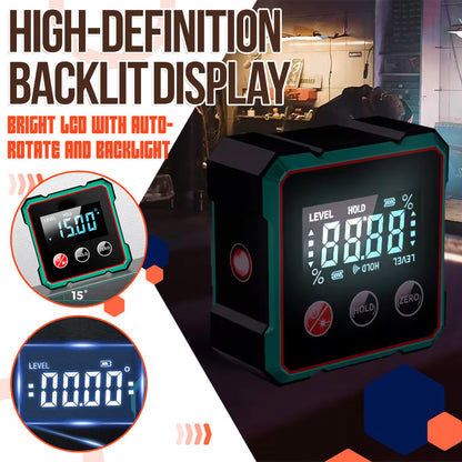 🎁🎁2025 Hot Sale 50% OFF💥Magnetic Digital Angle Finder with Electronic Laser