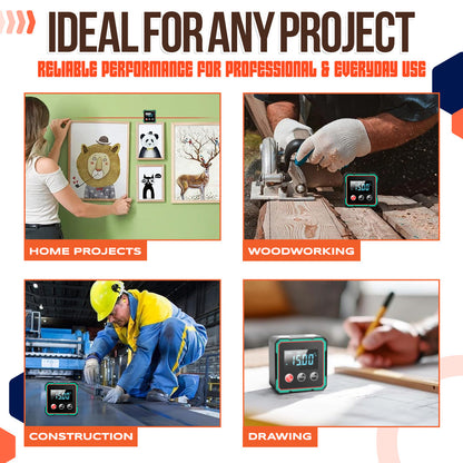 🎁🎁2025 Hot Sale 50% OFF💥Magnetic Digital Angle Finder with Electronic Laser