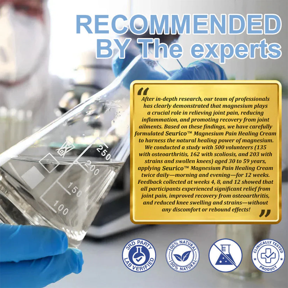 ✅ Mayo Clinic Approved: Seurico™ Magnesium Pain & Bone Healing Cream – Fast Relief for Neuropathy, Arthritis, Muscle Spasms & Injuries