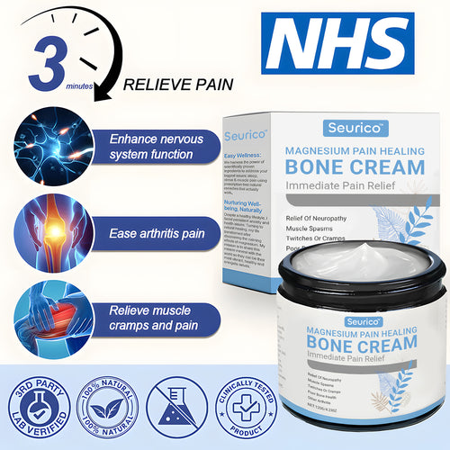 ✅ Mayo Clinic Approved: Seurico™ Magnesium Pain & Bone Healing Cream – Fast Relief for Neuropathy, Arthritis, Muscle Spasms & Injuries
