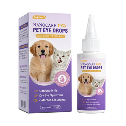 👩‍⚕️Zakdavi™ NanoCare Pet Eye Drops ☑️ TGA Approved | Relieves Conjunctivitis, Dry Eyes, Cataracts, and Keratitis🐶 🐈️