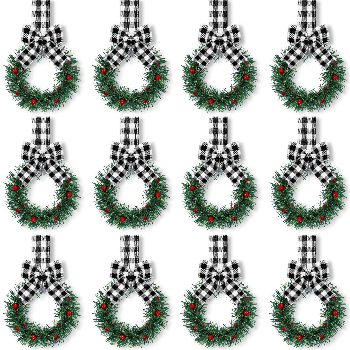 🎄Mini Christmas Wreaths ✨Maximum Holiday Magic, Instant Festive Charm & Versatile Decor!