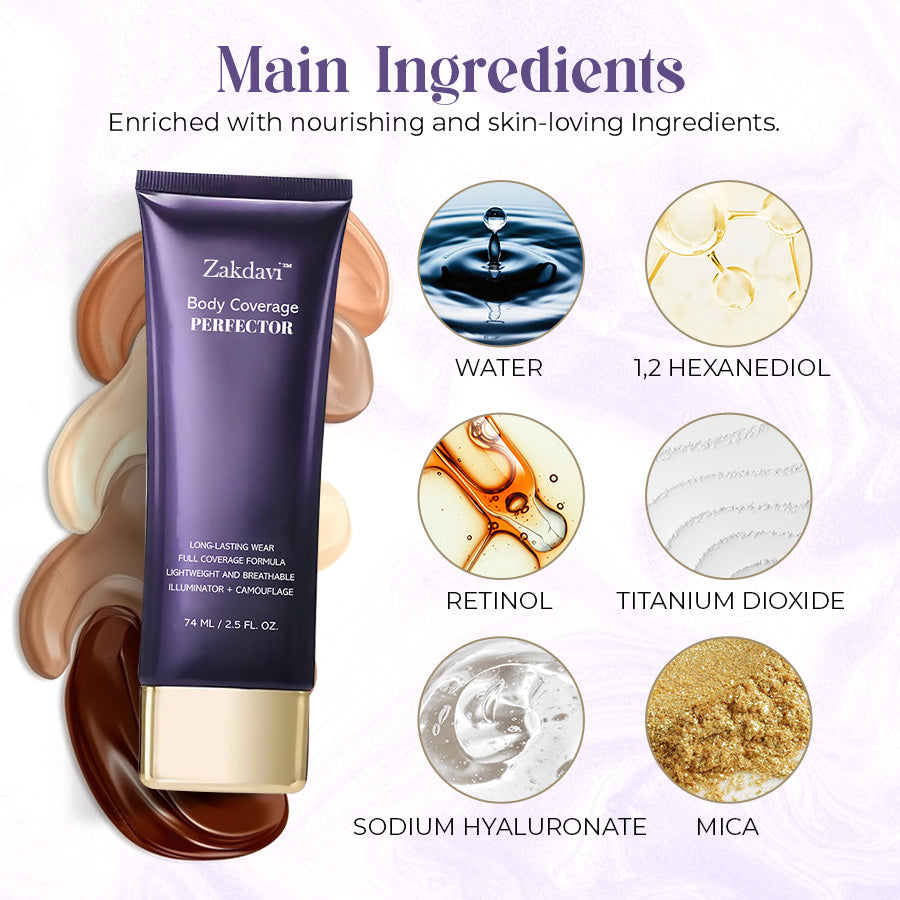 ✨ Zakdavi™ Luxe Body Coverage Perfector | Achieve Silky, Flawless Skin in Seconds 💎
