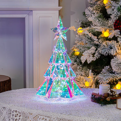 💎 Light Up Your Holidays – 58% OFF Crystal Prism LED Christmas Tree 🎄✨