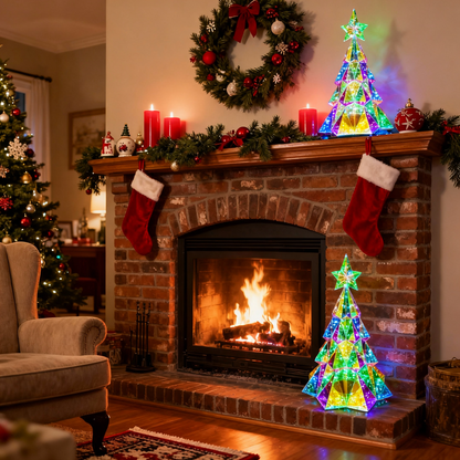 💎 Light Up Your Holidays – 58% OFF Crystal Prism LED Christmas Tree 🎄✨