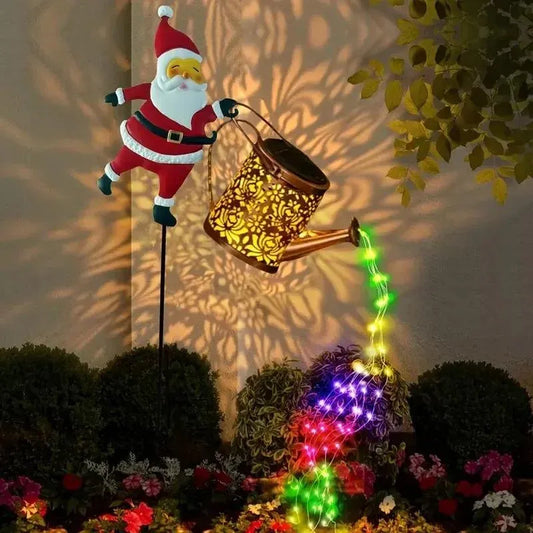🎅 Santa's Magical Solar Watering Can Light ✨