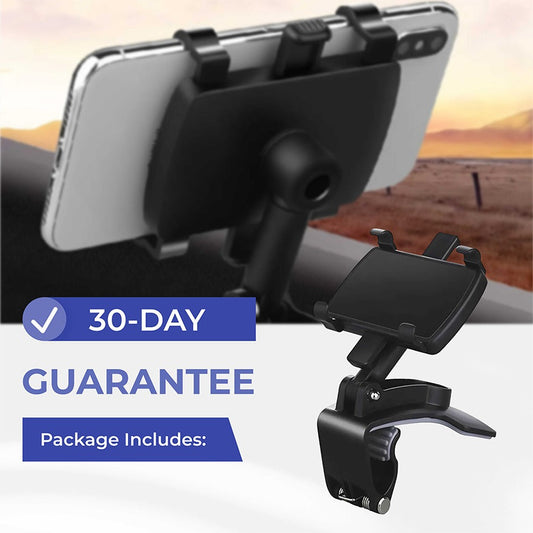 Rock-solid phone stability, zero view obstruction — the 360° car mount every driver needs!