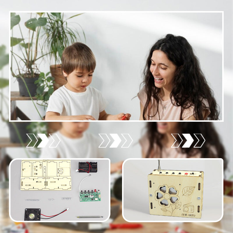 🚫 Screen-Free Fun! 📻 DIY Mini Radio Education Kit 🔥