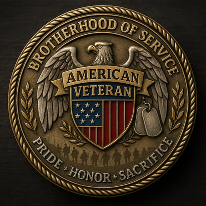 “DD-214 – It’s a Veteran Thing” Commemorative Coin🪙 | Honor, Pride & Brotherhood